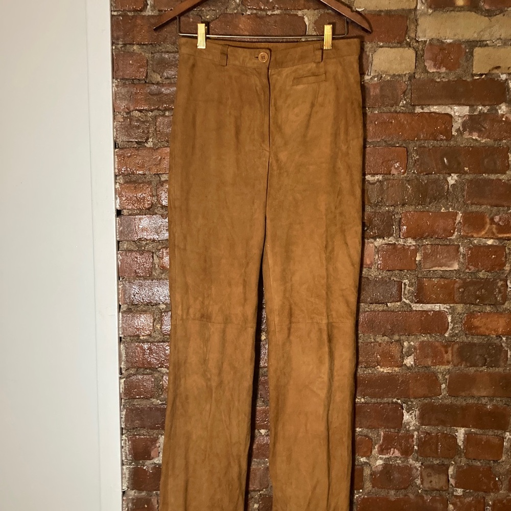 Suede pants